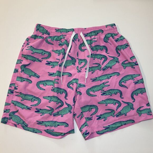 CHUBBIES Pink Alligator The Glades 7" Swim Trunks Shorts w/‎ Liner Men's Size L - Picture 3 of 7